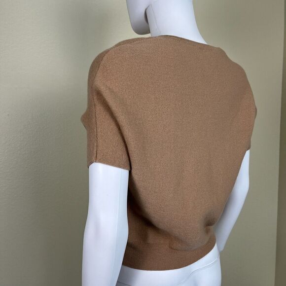 The Reset Women's Size XS R Label Essential Pullover Tan Dolman Wool Sweater - Picture 9 of 13